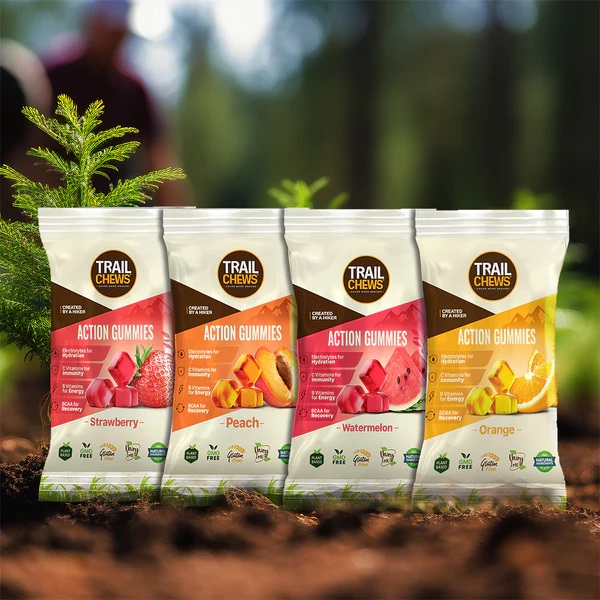 Trail Chews, product packaging, product design, photography, action gummies